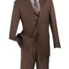 Vinci Men's 2 Piece Poplin Outlet Suit - 2 Button Jacket 2 Vinci Men's 2 Piece Poplin Outlet Suit - 2 Button Jacket -Stylish Men's Formal Wear 2c900 2 brown 21