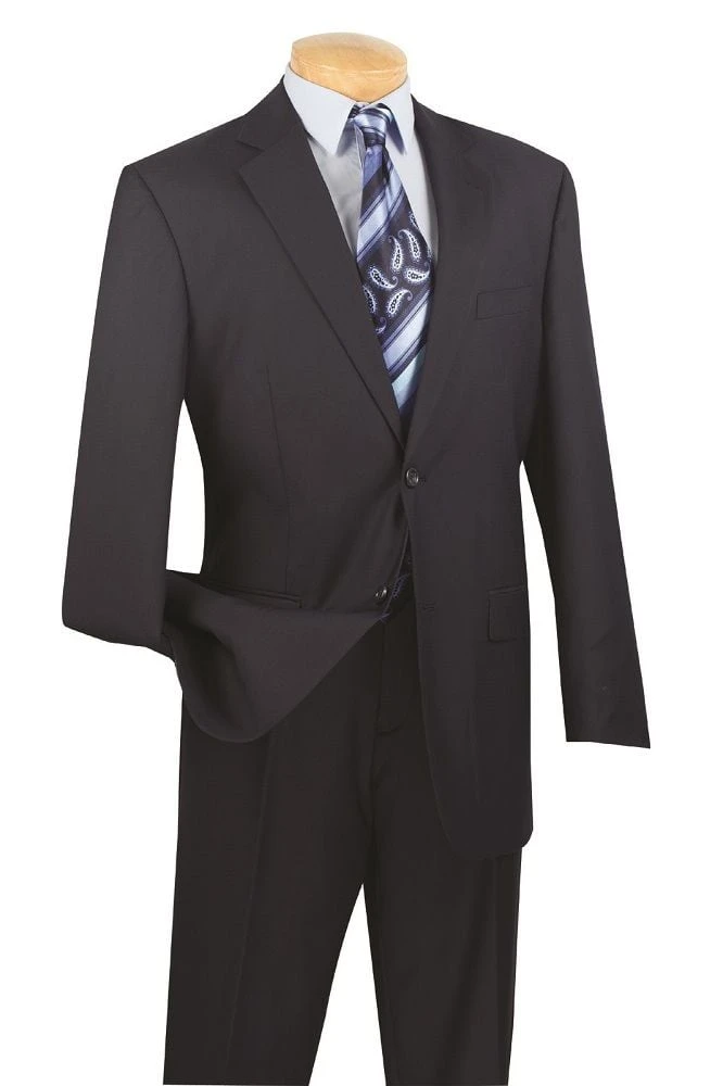 Vinci Men's 2 Piece Wool Feel Executive Suit - Solid Color 9 Vinci Men's 2 Piece Wool Feel Executive Suit - Solid Color - Image 7