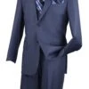 Vinci Men's 2 Piece Executive Suit - Basket Weave Fabric