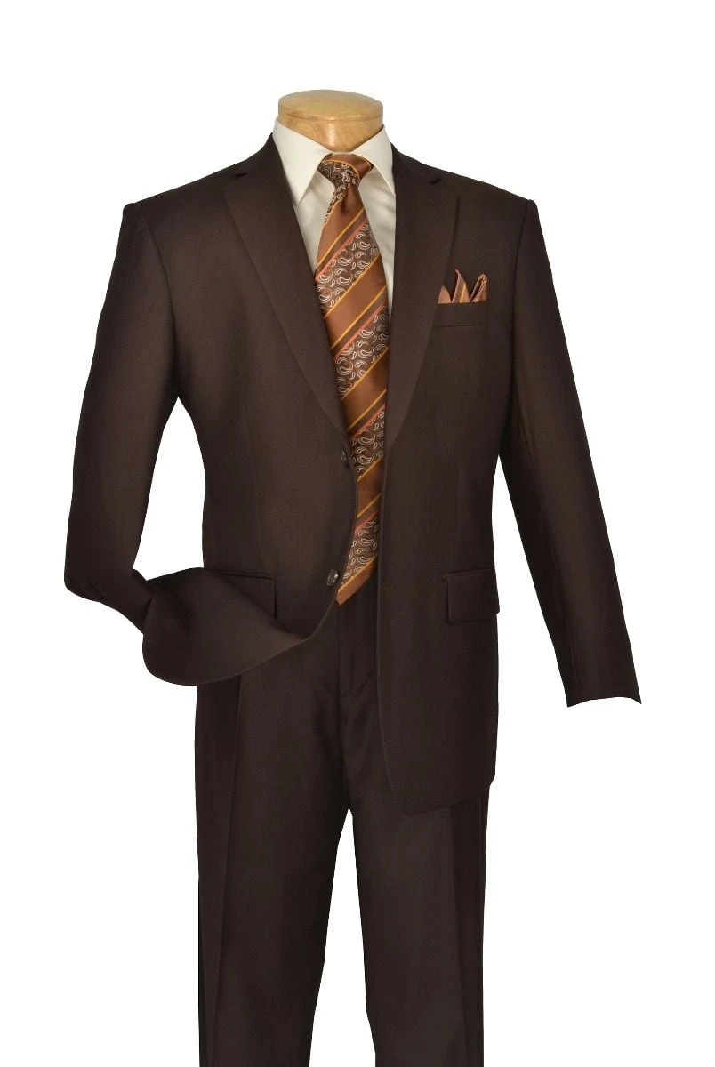 Vinci Men's 2 Piece Wool Feel Executive Suit - Extra Long Sizes 4 Vinci Men's 2 Piece Wool Feel Executive Suit - Extra Long Sizes - Image 2