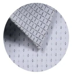 Daniel Ellissa Men's French Cuff Shirt Set - Stylish Mini Pattern -Stylish Men's Formal Wear 3792 inset