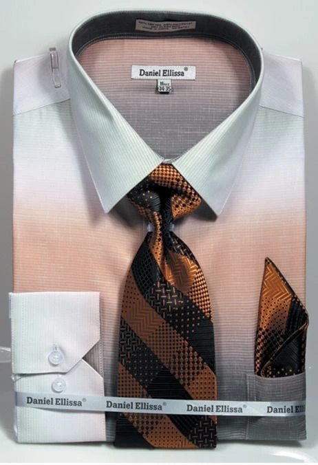 Daniel Ellissa Men's Convertible Cuff Shirt Set - Fashion Multicolor 4 Daniel Ellissa Men's Convertible Cuff Shirt Set - Fashion Multicolor - Image 2