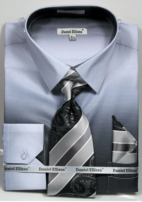 Daniel Ellissa Men's Convertible Cuff Shirt Set - Fashion Multicolor 5 Daniel Ellissa Men's Convertible Cuff Shirt Set - Fashion Multicolor - Image 3