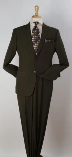Genesis By Apollo King Men's Outlet 2 Piece Suit - Solid Colors 14 Genesis By Apollo King Men's Outlet 2 Piece Suit - Solid Colors -Stylish Men's Formal Wear 4065 35 olive 1