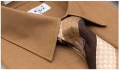 Karl Knox Men's French Cuff Shirt Set - Smooth Triple Stripe -Stylish Men's Formal Wear 4473close 1 opt