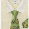 Karl Knox Men's French Cuff Shirt Set - Artistic Jacquard