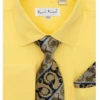 Karl Knox Men's French Cuff Shirt Set - Two Tone Stripes