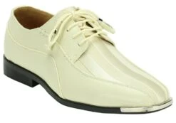 Roberto Chillini Men's Striped Satin Dress Shoes - Stylish Silver Tip -Stylish Men's Formal Wear 4925 ice 2 1 1