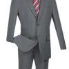 SMB Couture Men's Outlet 2 Piece Executive Suit - Solid Colors 1 SMB Couture Men's Outlet 2 Piece Executive Suit - Solid Colors -Stylish Men's Formal Wear 5604charcoal 1 1 2 2