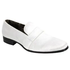 After Midnight Men's Fashion Dress Shoe - Sleek Velvet -Stylish Men's Formal Wear 6660 white