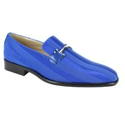 Roberto Chillini Men's Fashion Dress Shoe - Subtle Slip On -Stylish Men's Formal Wear 6757 royal