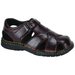 Salvanni Men's Fashion Sandal - Fisherman Style -Stylish Men's Formal Wear 6929 brown
