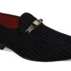 After Midnight Men's Fashion Dress Shoe - Striped Velvet -Stylish Men's Formal Wear 6946 black 01