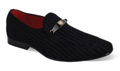 After Midnight Men's Fashion Dress Shoe - Striped Velvet