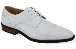 Antonio Cerrelli Men's Fashion Dress Shoe - Weave Pattern -Stylish Men's Formal Wear 6966 white 04