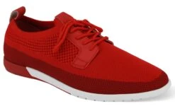 Brooklyn 718 Men's Fashion Casual Shoe - Sneaker Look -Stylish Men's Formal Wear 6967 red fschry 02