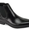 Antonio Cerrelli Men's Fashion Chelsea Boot - Smooth Leather Feel -Stylish Men's Formal Wear 6983 black 01