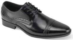 Giorgio Venturi Men's Lace Up Dress Shoe - Perforated Stitching
