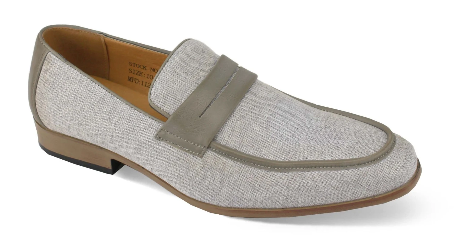 Antonio Cerrelli Men's Fashion Dress Shoe - Linen Slip On 3 Antonio Cerrelli Men's Fashion Dress Shoe - Linen Slip On