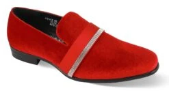 After Midnight Men's Fashion Dress Shoe - Matte Stripe -Stylish Men's Formal Wear 6991 fire red 01
