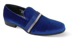After Midnight Men's Fashion Dress Shoe - Matte Stripe -Stylish Men's Formal Wear 6991 royal 01