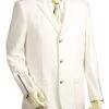 Canto Men's 2 Piece Velvet Corduroy Fashion Suit -Stylish Men's Formal Wear 8316 01 offwhite 2