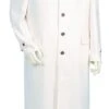 Canto Men's 2 Piece Urban-Zoot Suit - Pleated Coattail -Stylish Men's Formal Wear 8325 off white