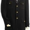 Canto Men's 2 Piece Military Fashion Suit - Shoulder Epaulettes 2 Canto Men's 2 Piece Military Fashion Suit - Shoulder Epaulettes -Stylish Men's Formal Wear 8374 black