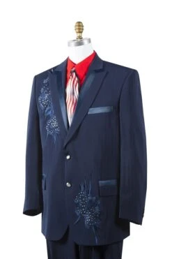 Canto Men's 2 Piece Fashion Suit - Rhinestones