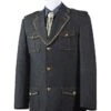 Canto Men's 2pc Cotton Denim Fashion Suit - Gold Buttons