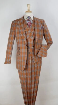 Veno Giovanni Men's 3pc 100% Wool Suit - High Fashion Patterns 12 Veno Giovanni Men's 3pc 100% Wool Suit - High Fashion Patterns -Stylish Men's Formal Wear 985 17 1