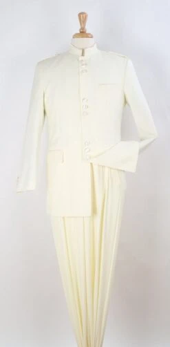 Apollo King Men's 2 Piece Nehru Style Outlet Suit - Mandarin Collar -Stylish Men's Formal Wear ag97 12 2