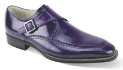 Giovanni Men's Leather Dress Shoe - Fashion Buckle Strap 13 Giovanni Men's Leather Dress Shoe - Fashion Buckle Strap -Stylish Men's Formal Wear amato purple 01