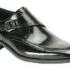 Giovanni Men's Leather Dress Shoe - Fashion Buckle Strap -Stylish Men's Formal Wear amato black