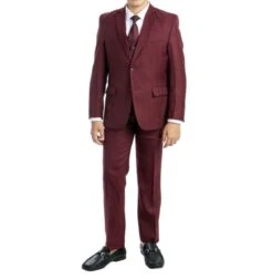 Tazio Boy's 5 Piece Suit In Solid Colors - Vested W/Shirt And Tie 21 Tazio Boy's 5 Piece Suit In Solid Colors - Vested W/Shirt And Tie -Stylish Men's Formal Wear b347 09 04 72464