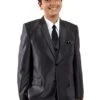 Tazio Boy's 5 Piece Suit With Shirt & Tie - Sharkskin