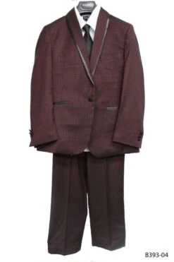 Tazio Boy's 5 Piece Suit With Shirt & Tie - Stylish Accents -Stylish Men's Formal Wear b393 04 32629.1581975411
