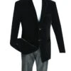 Vinci Men's Sport Coat - Complete Velvet -Stylish Men's Formal Wear b 27 black
