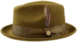 Bruno Capelo Men's Wool Hat - Stingy Fedora Style