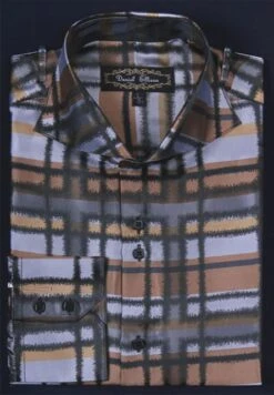 Daniel Ellissa Men's Fashion Dress Shirt - Rugged Checker 13 Daniel Ellissa Men's Fashion Dress Shirt - Rugged Checker -Stylish Men's Formal Wear beige 4