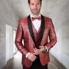 Statement Men's Outlet Modern Fit Tuxedo - Vibrant Two Tone 2 Statement Men's Outlet Modern Fit Tuxedo - Vibrant Two Tone -Stylish Men's Formal Wear belagio21 red 23