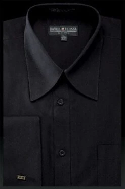 Daniel Ellissa Men's French Cuff Dress Shirt - Pat Riley Collar