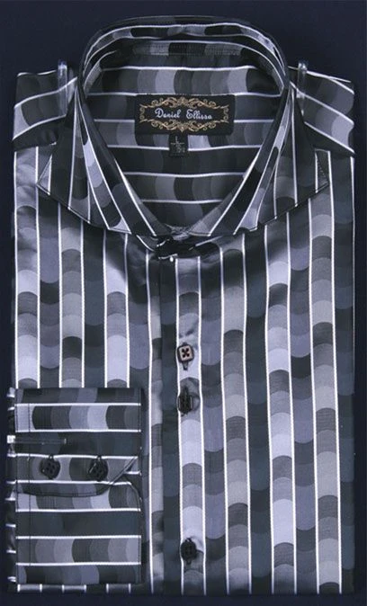 Daniel Ellissa Men's Fashion Dress Shirt - Multi Brick Print 4 Daniel Ellissa Men's Fashion Dress Shirt - Multi Brick Print - Image 2