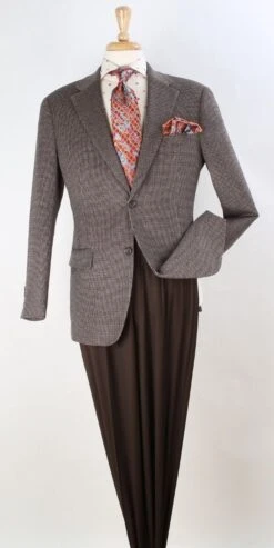 Apollo King Men's 100% Wool Sport Coat - Single Breasted Coat -Stylish Men's Formal Wear c12