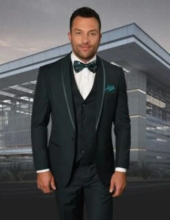 Statement Men's 4 Piece Suit - Tone On Tone Lining -Stylish Men's Formal Wear caesar hunter