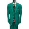 Zacchi Men's 3 Piece Poplin Suit - Spring Colors 1 Zacchi Men's 3 Piece Poplin Suit - Spring Colors -Stylish Men's Formal Wear cameron emerald