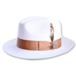 Steven Land Men's 100% Wool Hat - Firm Fedora Finish