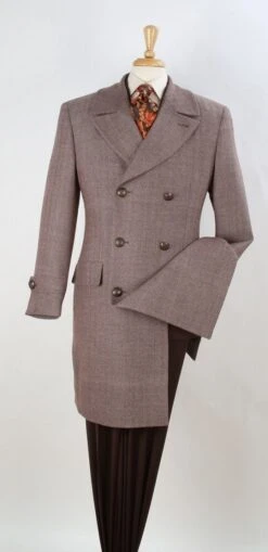 Apollo King Men's 3/4 Length Top Coat - Notch Lapel -Stylish Men's Formal Wear cb1coat 1 8