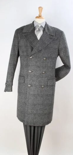 Apollo King Men's 3/4 Length Top Coat - Notch Lapel -Stylish Men's Formal Wear cb4coat 1 8