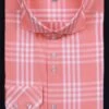 Daniel Ellissa Men's Fashion Dress Shirt - Checker Pattern 1 Daniel Ellissa Men's Fashion Dress Shirt - Checker Pattern -Stylish Men's Formal Wear coral 1 1